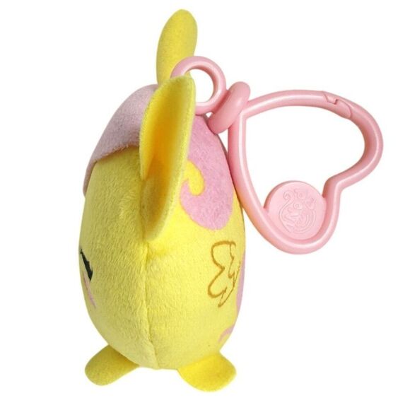 My Little Pony Fluttershy Clip-On Plush Keychain 5" Licensed MLP The Movie - Picture 3 of 6